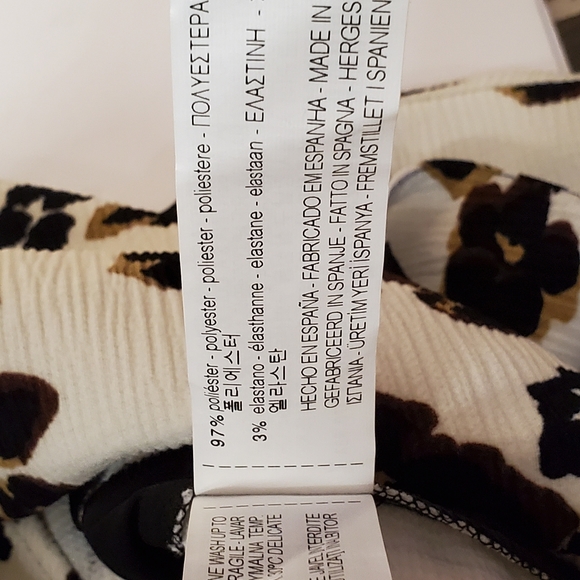 Zara sleeveless leppard print top size Medium - Picture 4 of 5